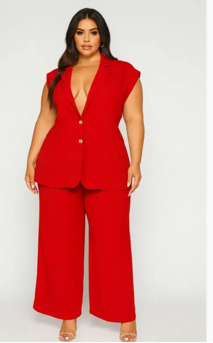 Power Move Blazer Pants Plus Set