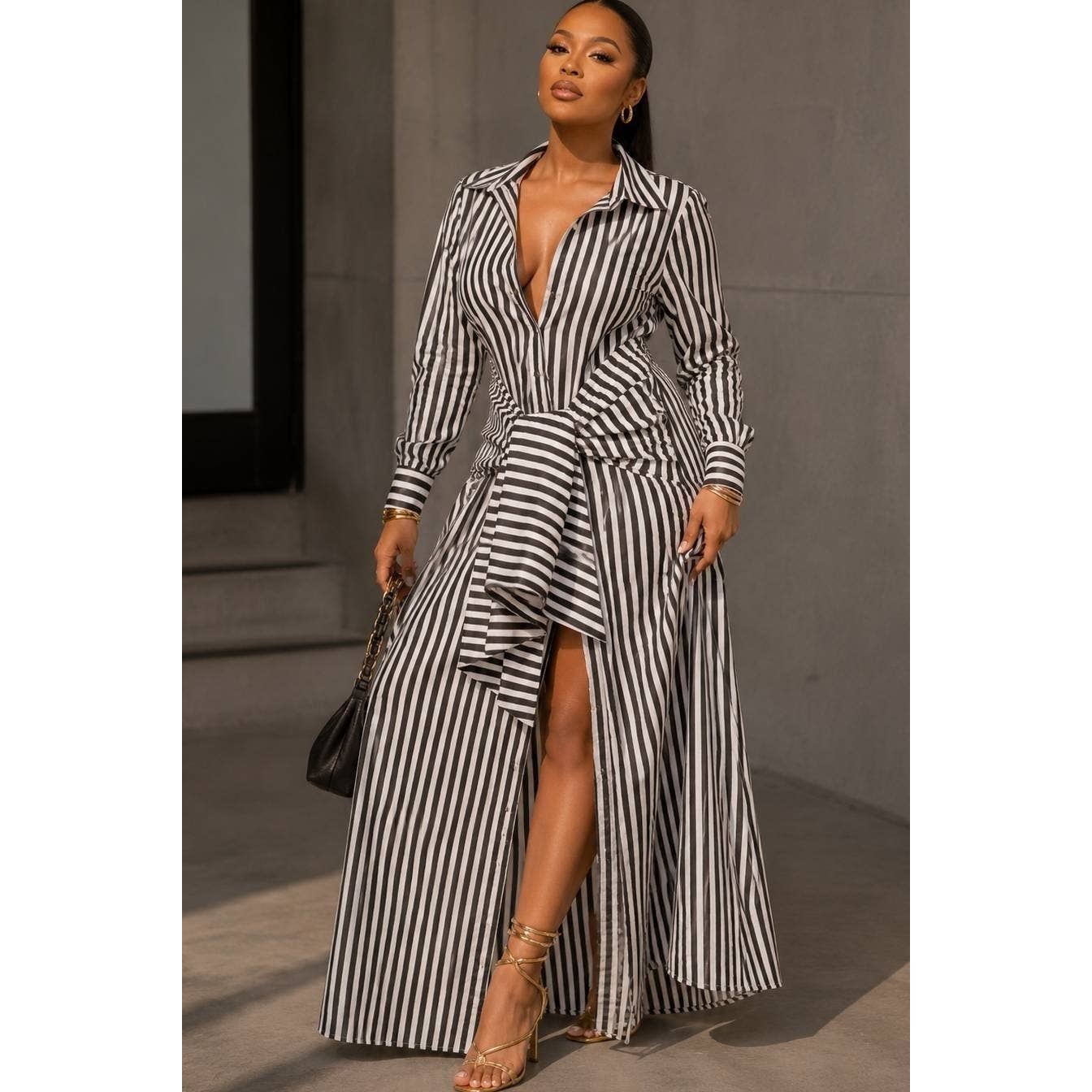 LINE OF COMMAND MAXI DRESS