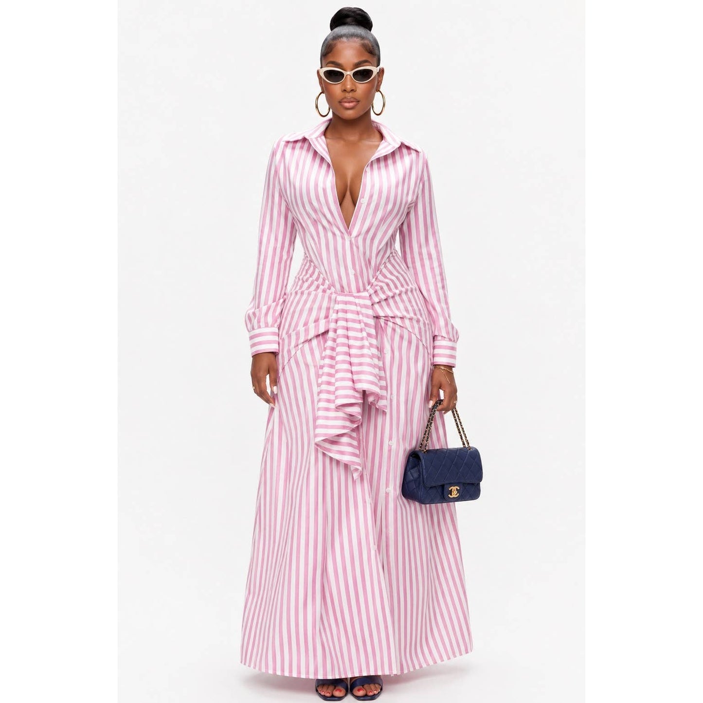 LINE OF COMMAND MAXI DRESS