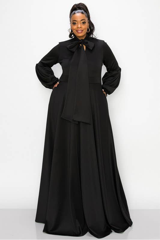 Solid, maxi dress